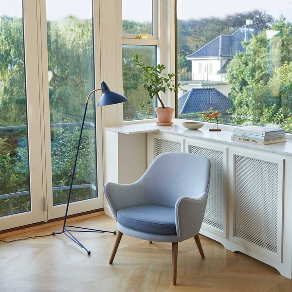 Stojacie Lampa Warm Nordic, Lightsome, Modrá, Obývacia izba, Kov, Škandinávsky
