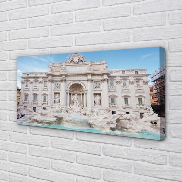 Obraz na plátne Katedrála Rome Fountain 100x50 cm