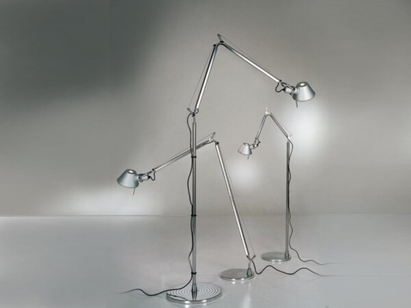 Stojacie Lampa Artemide, Čierna, Obývacia izba, Hliník, Dizajnový