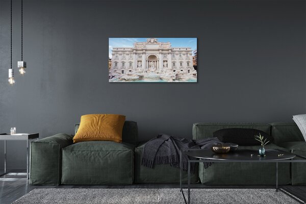 Obraz na plátne Katedrála Rome Fountain 100x50 cm