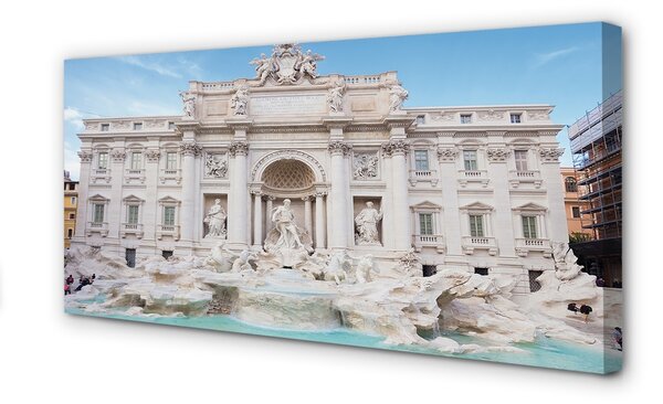 Obraz na plátne Katedrála Rome Fountain 100x50 cm