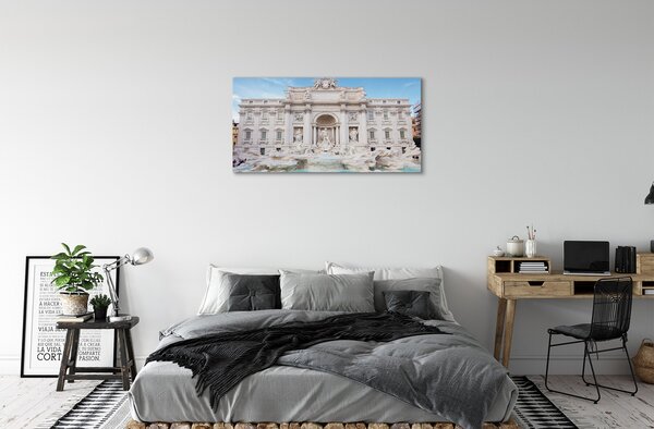 Obraz na plátne Katedrála Rome Fountain 100x50 cm