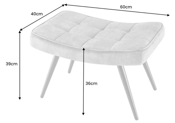 Estila Dizajnová taburetka Scandinavia šampanská 61cm