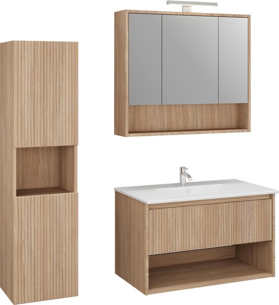 BOČNÁ SKRINKA, farba duba, farba duba, Stylife - Kúpeľňové skrinky