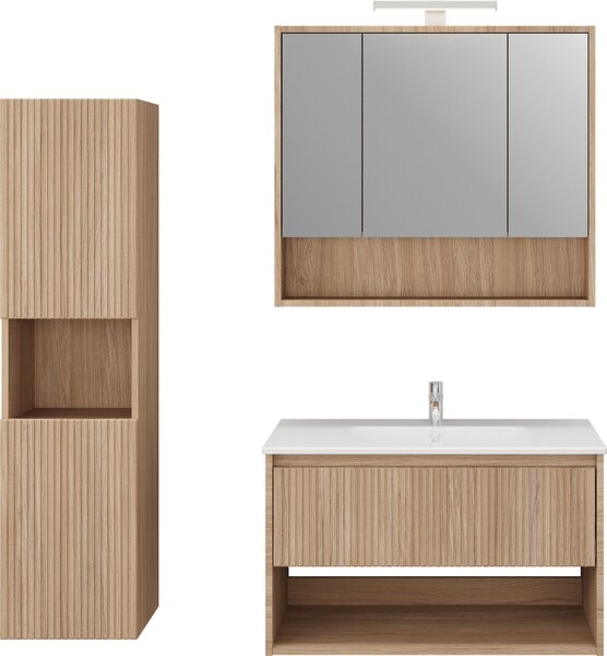 BOČNÁ SKRINKA, farba duba, farba duba, Stylife - Kúpeľňové skrinky