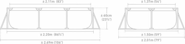 Intex 28270 Bazén Rectangular Frame Pool 220 x 150 x 60cm 28270