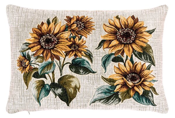 Gobelínová obliečka na vankúš Slnečnice Chenille IT120 Farba Viacfarebná Rozmery 42x42 cm