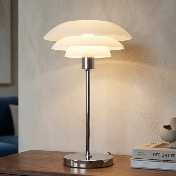 Stolové Lampa Dyberg Larsen, DL31, Biela, Obývacia izba, Sklo, Škandinávsky