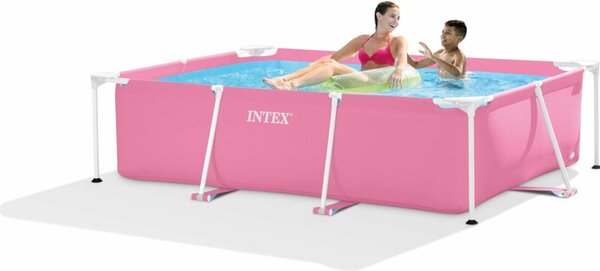 Intex_D INTEX 28266 Záhradný rámový bazén ružový 220 x 150 x 60 cm 128266