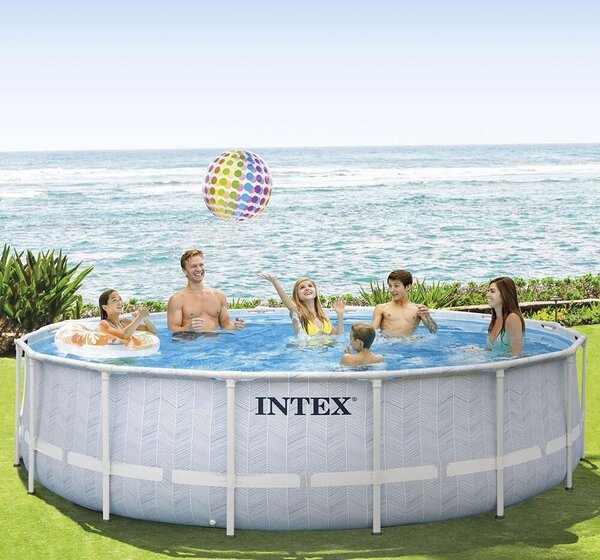 Intex_B Záhradný bazén INTEX 26746 Chevron Prism Frame Premium 488x122 cm 26746