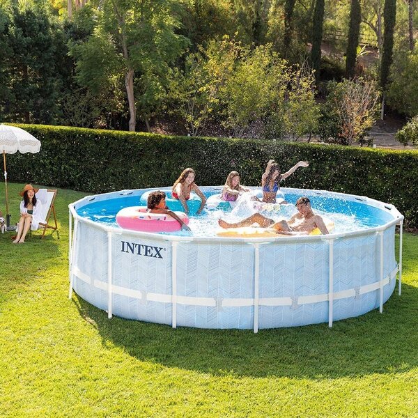 Intex_B Záhradný bazén INTEX 26746 Chevron Prism Frame Premium 488x122 cm 26746