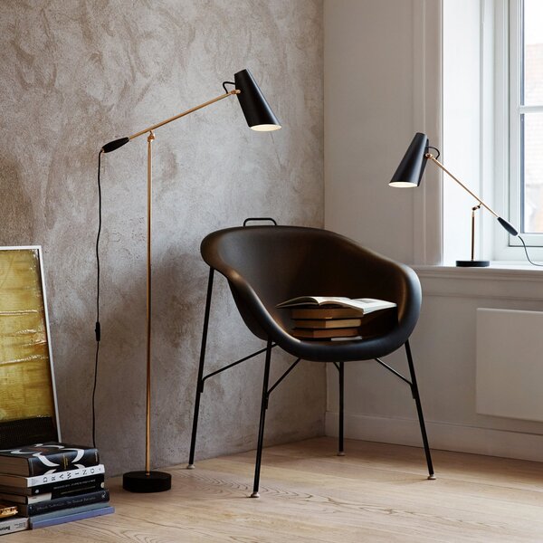 Stojacie Lampa Northern, BIRDY, Čierna, Obývacia izba, Kov, Dizajnový