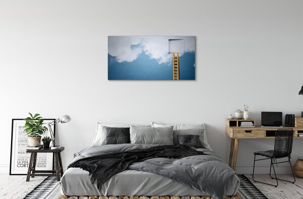 Obraz na plátne rebrík neba 100x50 cm