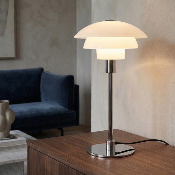 Stolové Lampa Dyberg Larsen, Morph, Biela, Obývacia izba, Sklo, Dizajnový