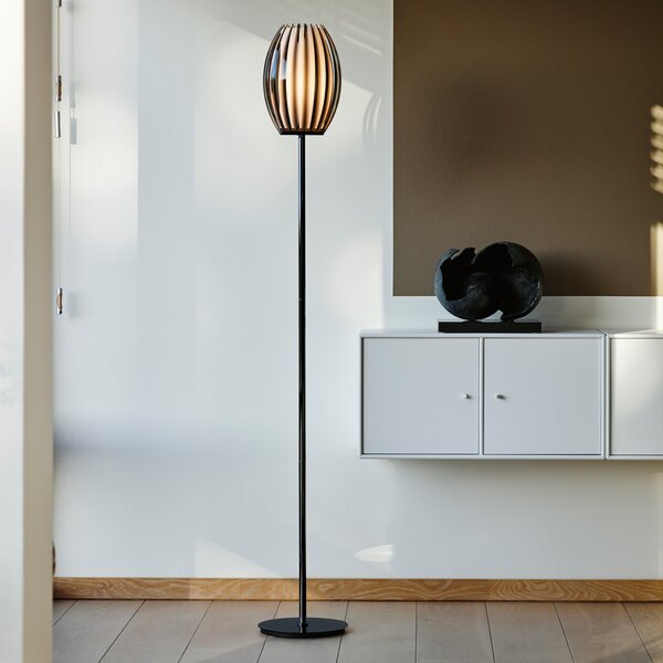 Stojacie Lampa Herstal, Čierna, Obývacia izba, Sklo