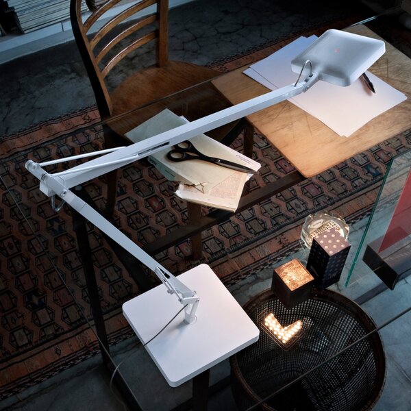 Stolové Lampa FLOS, Kelvin Edge, Biela, Pracovňa, Kov, Dizajnový