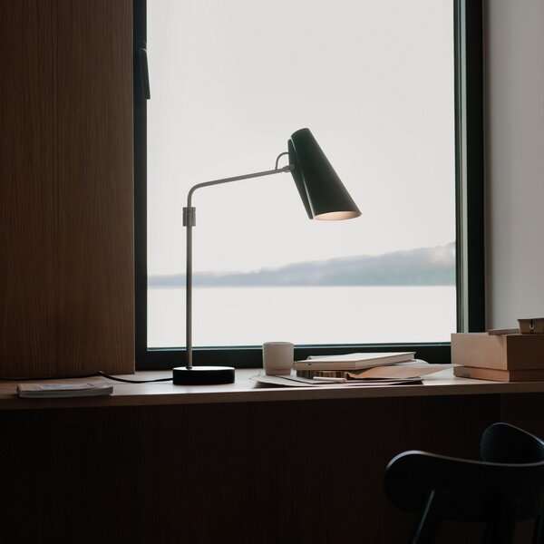 Stolové Lampa Northern, Birdy Swing, Čierna, Obývacia izba, Kov, Dizajnový