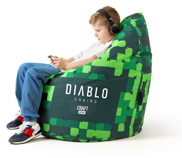 Detský taburet, zelený: Diablo Chairs Craft Edition