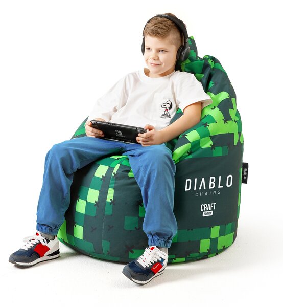 Detský taburet, zelený: Diablo Chairs Craft Edition