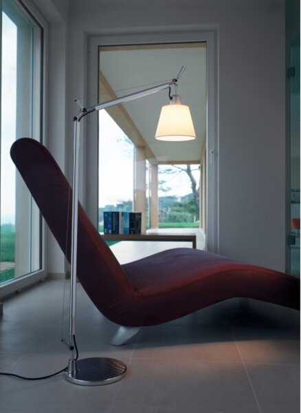 Stojacie Lampa Artemide, Metalická, Obývacia izba, Hliník