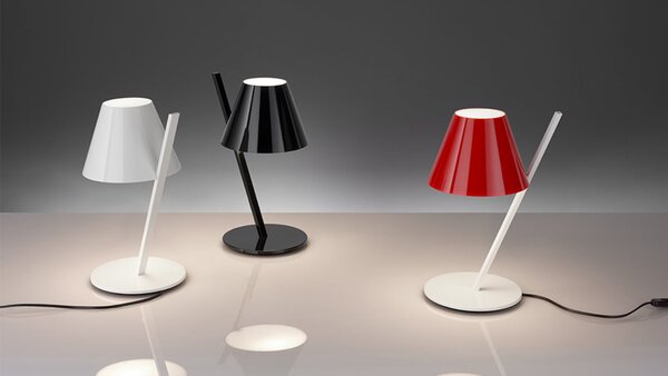 Stolové Lampa Artemide, Čierna, Obývacia izba, Hliník