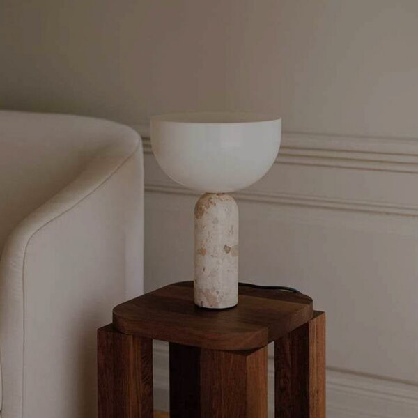 Stolové Lampa New Works, Kizu, Béžová, Jedáleň, Mramor, Dizajnový