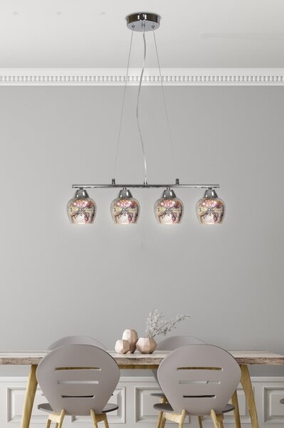 Luster na lanku SIRIUS 4xE27/60W/230V