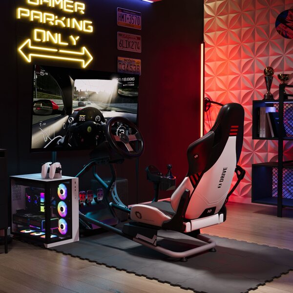 Herné kreslo so simracingovým kokpitom s držiakom volantu: Diablo X-Drive