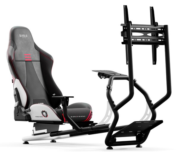 Herné kreslo so simracingovým kokpitom s držiakom volantu: Diablo X-Drive