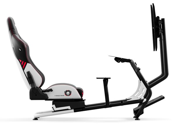 Herné kreslo so simracingovým kokpitom s držiakom volantu: Diablo X-Drive