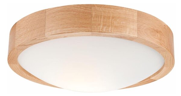 Stropné svietidlo OAK SLIM 1xE27/60W/230V dub, pr. 27 cm