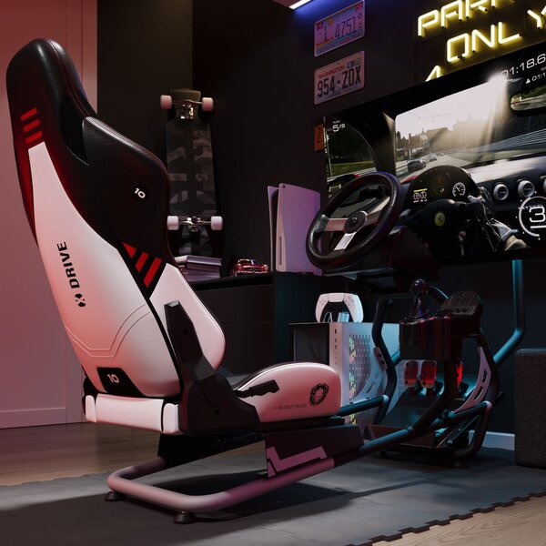 Herné kreslo so simracingovým kokpitom s držiakom volantu: Diablo X-Drive