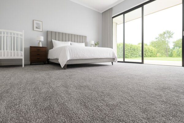Spoltex , Koberec metráž Leon 39144 Šedý, na mieru, šíře 3m,4m, šedá, filc, chodba / predsieň