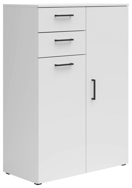 KOMODA, biela, 80/115/40 cm Carryhome - Komody