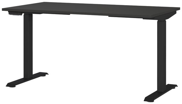PÍSACÍ STÔL, čierna, 140/80/72-118 cm Novel - Kancelárske stoly