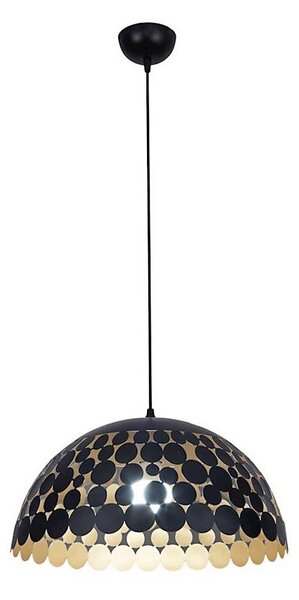 Luster na lanku LISA BLACK 1xE27/60W/230V