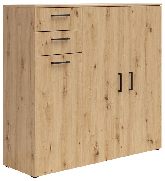 KOMODA, dub artisan, 120/115/40 cm Carryhome - Komody