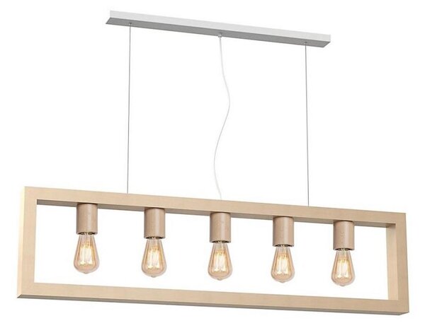 Luster na lanku MACK 5xE27/60W/230V