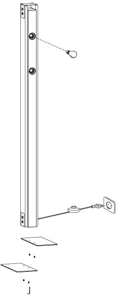 Eglo 43471 - Stojacia lampa LAYHAM 4xE27/60W/230V