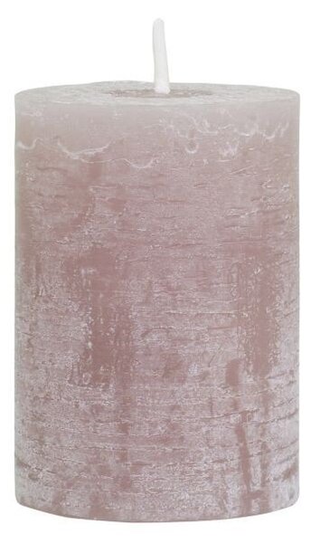 Krémová široká sviečka Rustic pillar - Ø 7*10cm/ 40h - Chic Antique