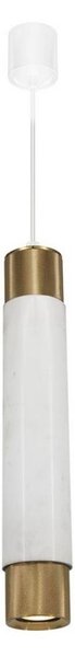 Luster na lanku Marble white/brass 1xGU10/8W/230V