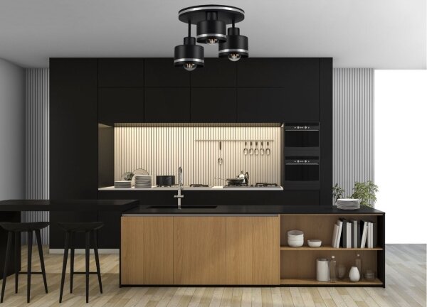 Prisadený luster BODO SILVER 3xE27/60W/230V