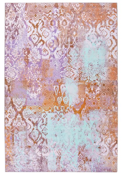 Koberec viacfarebný polyester 200 x 300 cm s nízkym vlasom s potlačou orientálny boho štýl obývacia izba spálňa
