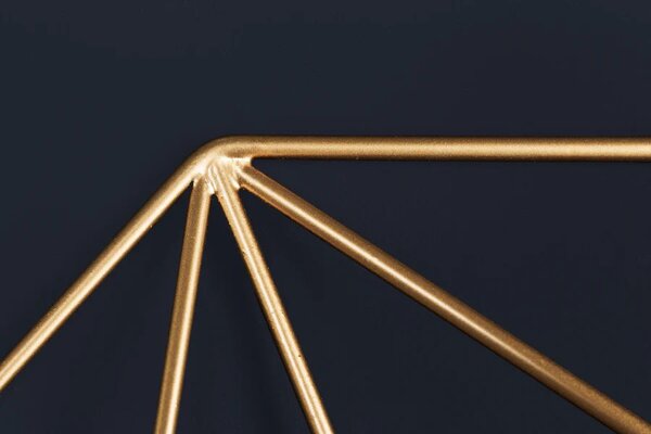 Estila Štýlové art deco nástenné okrúhle zrkadlo Diamont so zlatým rámom s diamantovým vzorom 80 cm