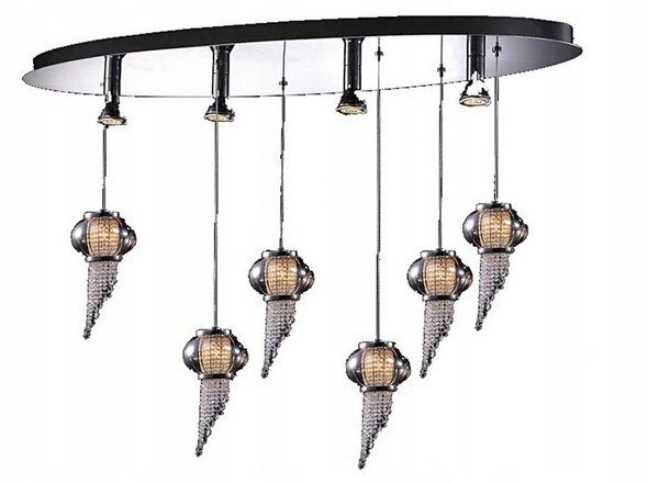 ITALUX MD115824-6PLUS4L O - Luster na lanku CARLO 10xG4/20W/230V