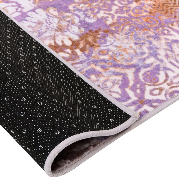 Koberec viacfarebný polyester 80 x 150 cm s nízkym vlasom s potlačou orientálny boho štýl obývacia izba spálňa