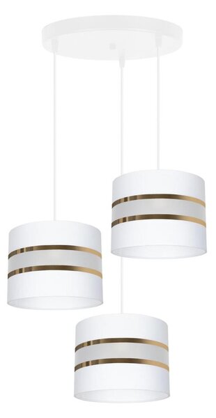 Luster na lanku CORAL 3xE27/60W/230V biela