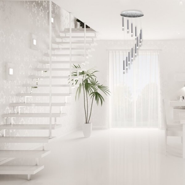 Luster na lanku ICE 12xLED/1W/230V