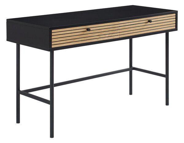 PÍSACÍ STÔL, čierna, farba duba, 120/50/75 cm Livetastic - Online Only kancelárie, Online Only