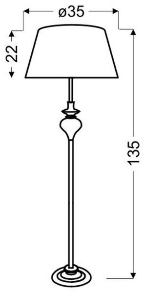Stojacia lampa GILLENIA 1xE27/60W/230V čierna